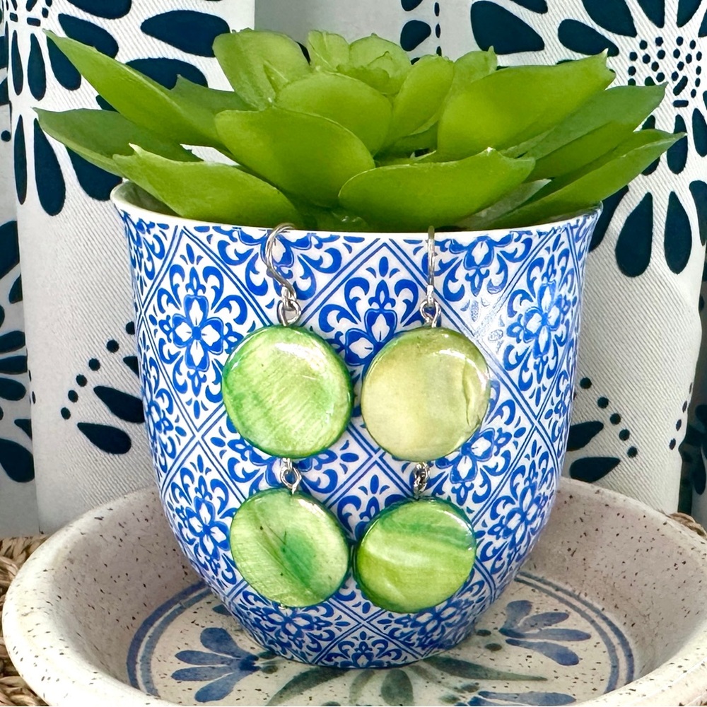 Green Earrings